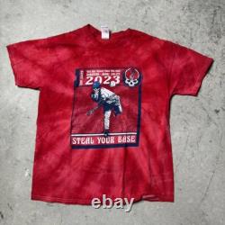 Rare Grateful Dead Boston 2023 Steal Your Base Red Tie Dye L