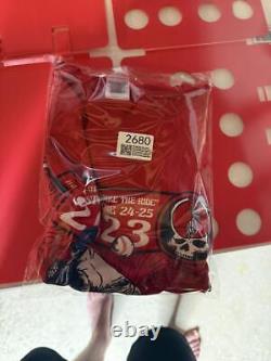 Rare Grateful Dead Boston 2023 Steal Your Base Red Tie Dye L