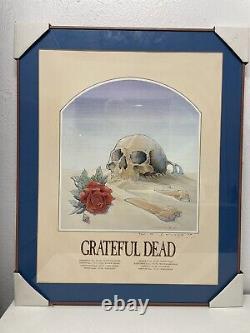 Rare Grateful Dead Europe Signed Numbered Litho Ap Stanley Mouse Poster 18/200
