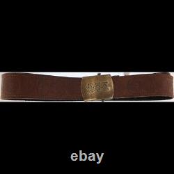 Rare Grateful Dead Jerry Garcia Syf Music Hippie Leather Vintage Belt Buckle