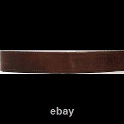 Rare Grateful Dead Jerry Garcia Syf Music Hippie Leather Vintage Belt Buckle