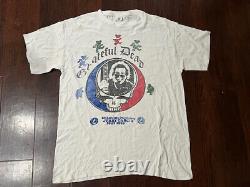 Rare Grateful Dead Memory of Jerry Garcia Calico Cottage Single Stitch Shirt