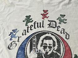 Rare Grateful Dead Memory of Jerry Garcia Calico Cottage Single Stitch Shirt