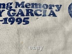 Rare Grateful Dead Memory of Jerry Garcia Calico Cottage Single Stitch Shirt