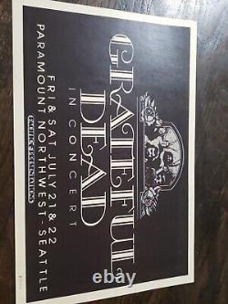 Rare Grateful Dead Original 2nd Press Concert Poster, Paramount NW Seattle