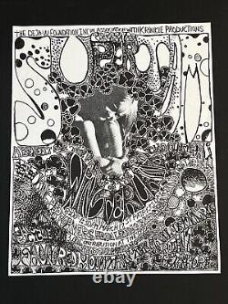 Rare Grateful Dead Original Concert Poster AOR from 1969 Winterland Benefit Show