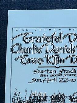 Rare Grateful Dead Original Spartan Stadium 1979 Brent's 1st Show Concert Poster
