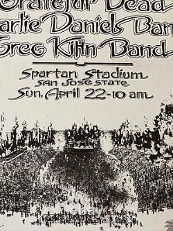 Rare Grateful Dead Original Spartan Stadium 1979 Brents 1st Show Concert Poster