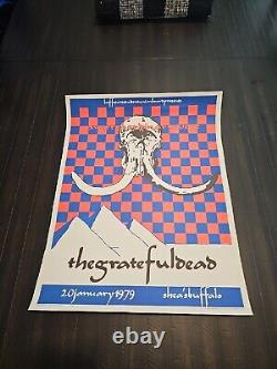 Rare Grateful Dead Sheas Buffalo 1988 Blacklight Poster 2nd Printing