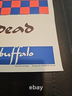 Rare Grateful Dead Sheas Buffalo 1988 Blacklight Poster 2nd Printing