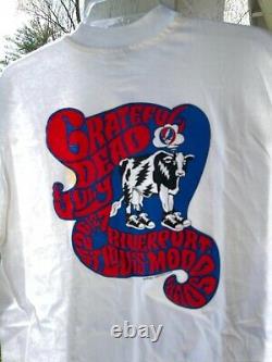 Rare Grateful Dead St Louis Cow Arch T-Shirt Vintage 1994 Crew Summer Tour L New