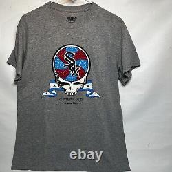 Rare Grateful Dead Tribute Night T Shirt Mens Size Med Grey Chicago Farewell
