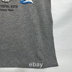 Rare Grateful Dead Tribute Night T Shirt Mens Size Med Grey Chicago Farewell
