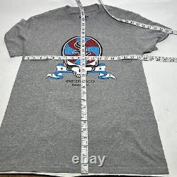 Rare Grateful Dead Tribute Night T Shirt Mens Size Med Grey Chicago Farewell