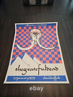 Rare Gratful Dead Sheas Buffalo 1988 Blacklight Poster 2nd Printing