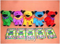 Rare Kyowa Grateful Dead Bear Made in Philippines 1990 Lot of 5 Plush Toy Japan