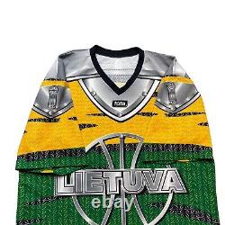 Rare Lithuania Basketball Grateful Dead Lietuva Jersey Tuta Sz 48 AOP JERSEY