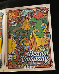 Rare Lot of 2 Dead & Company VIP Poster Diptych Set CitiField NY 2023 S/N 2023