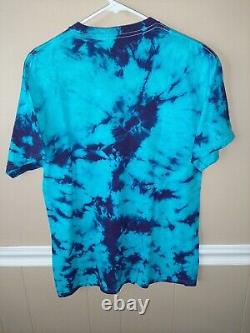 Rare NWOT Grateful Dead Official 100% Cotton Tee M STEAL Face BLUE Tie Dye Shirt