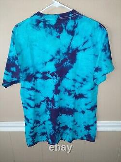 Rare NWOT Grateful Dead Official 100% Cotton Tee M STEAL Face BLUE Tie Dye Shirt