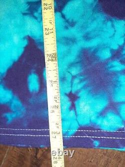 Rare NWOT Grateful Dead Official 100% Cotton Tee M STEAL Face BLUE Tie Dye Shirt
