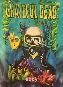 Rare New Vintage XL Grateful Dead T-Shirt 2003-2004 Concert Tour Scuba Theme USA