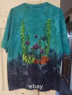 Rare New Vintage XL Grateful Dead T-Shirt 2003-2004 Concert Tour Scuba Theme USA