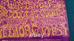 Rare Original 1969 Grateful Dead Fillmore West Sir Douglas Quintet Poster 2nd