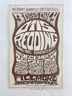 Rare Original Fillmore Variant Handbill 1966 Otis Redding Grateful Dead Maclean