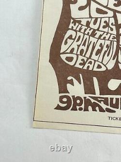 Rare Original Fillmore Variant Handbill 1966 Otis Redding Grateful Dead Maclean