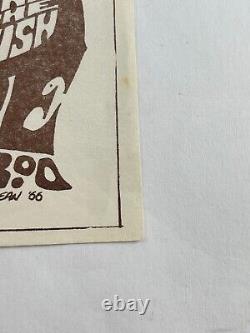 Rare Original Fillmore Variant Handbill 1966 Otis Redding Grateful Dead Maclean