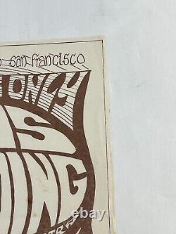 Rare Original Fillmore Variant Handbill 1966 Otis Redding Grateful Dead Maclean