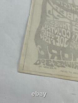 Rare Original Fillmore Variant Handbill 1966 Otis Redding Grateful Dead Maclean