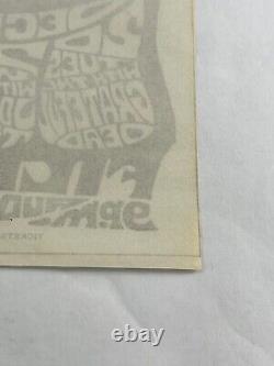 Rare Original Fillmore Variant Handbill 1966 Otis Redding Grateful Dead Maclean