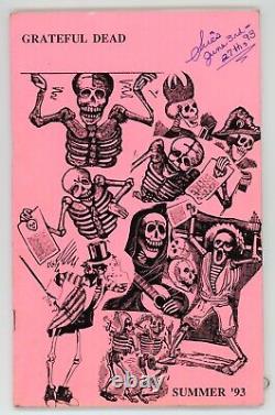 Rare Original Grateful Dead 1993 Summer Tour Band & Crew Itinerary, Corky! M1