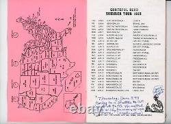 Rare Original Grateful Dead 1993 Summer Tour Band & Crew Itinerary, Corky! M1