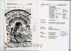 Rare Original Grateful Dead 1993 Summer Tour Band & Crew Itinerary, Corky! M1