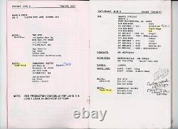 Rare Original Grateful Dead 1993 Summer Tour Band & Crew Itinerary, Corky! M1
