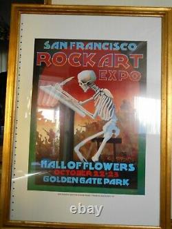 Rare-Original-Signed & Numbered-Stanley Mouse-Hall Of Flowers-The Grateful Dead