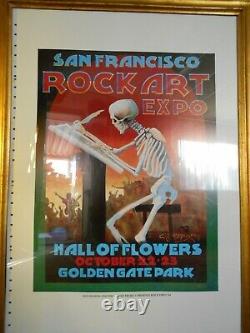 Rare-Original-Signed & Numbered-Stanley Mouse-Hall Of Flowers-The Grateful Dead