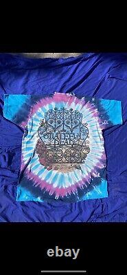 Rare Original Vintage Grateful Dead Concert Tour Shirt Liquid Blue Extra Large