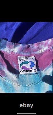 Rare Original Vintage Grateful Dead Concert Tour Shirt Liquid Blue Extra Large
