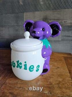 Rare Purple, Grateful Dead Bear Cookie Jar