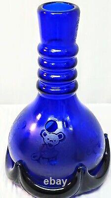 Rare Unique Grateful Dead Bong/Pipe/Bubbler Large 9 Tall, Thick Glass