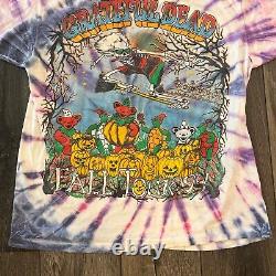 Rare VINTAGE 1994 GRATEFUL DEAD FALL TOUR T SHIRT Halloween Size XL Tie Dye