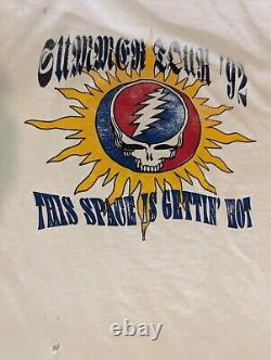 Rare VTG Grateful Dead Summer Tour 1992 Steal Your Face Electric Bear XL Shirt