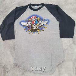 Rare Vintage 1982 Grateful Dead Summer Tour Shirt Mens Medium Gray Rick Griffin