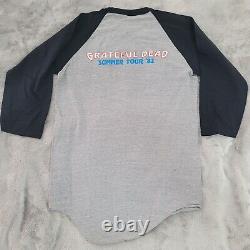 Rare Vintage 1982 Grateful Dead Summer Tour Shirt Mens Medium Gray Rick Griffin