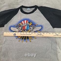 Rare Vintage 1982 Grateful Dead Summer Tour Shirt Mens Medium Gray Rick Griffin