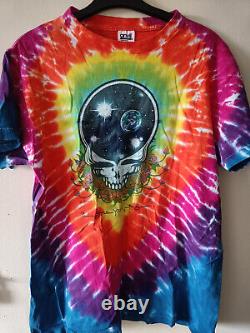 Rare Vintage 1987 Grateful Dead Space Your Face Tie Dye T-Shirt Skull Size L